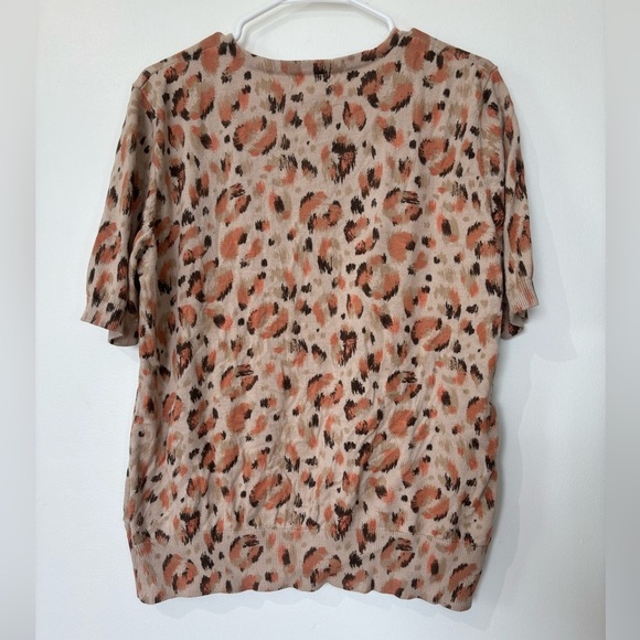 🎉4/30$🎉 Alfred Sung Leopard Print Knit Top - Size XXL - Picture 5 of 5